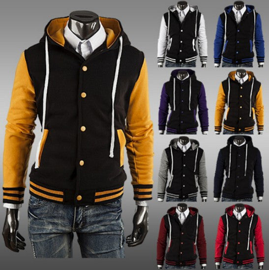 Mens Slim Fit Varsity Jacket
